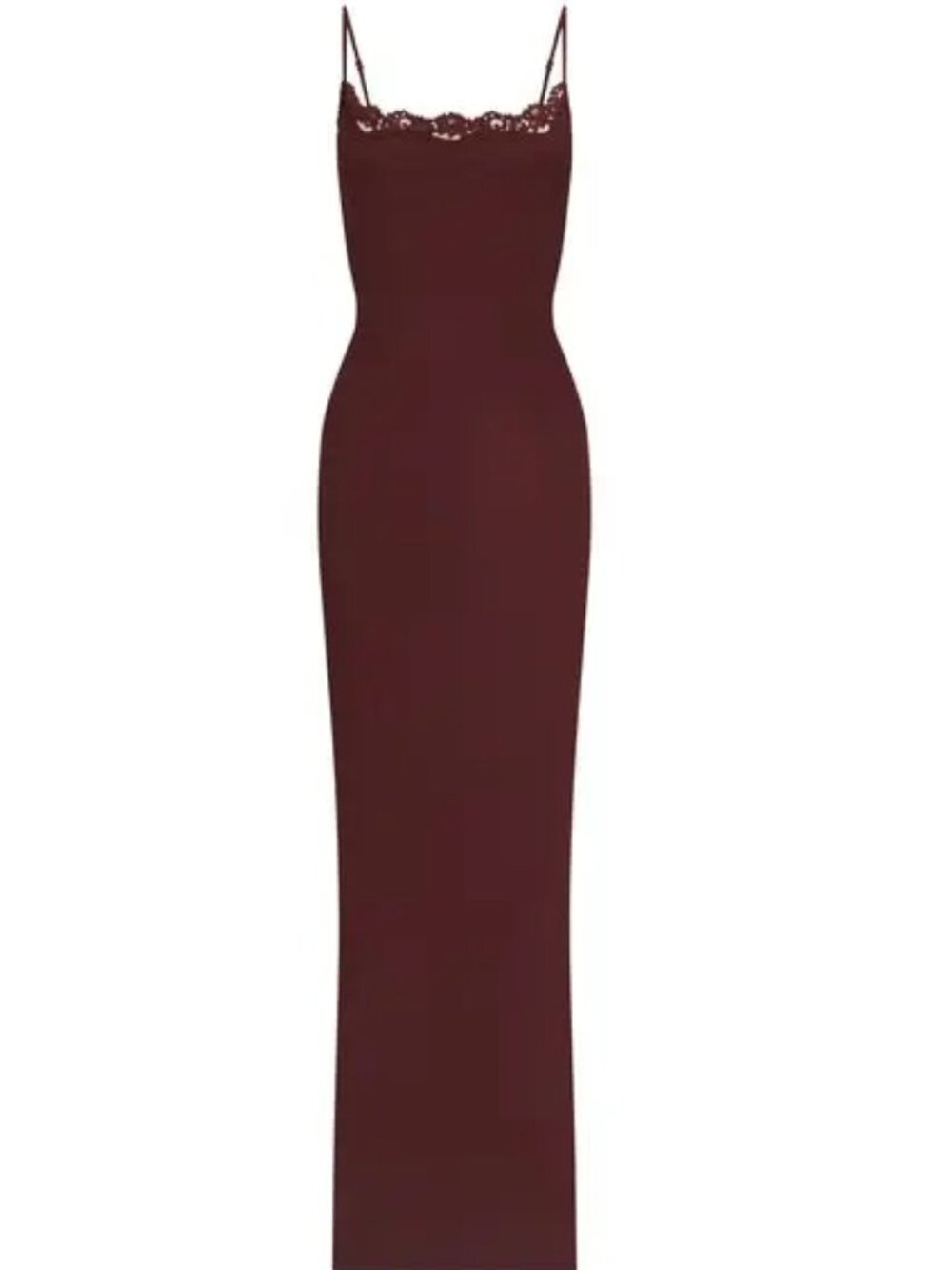SKIMS Oxblood Fits Everybody Lace Long Dress NWT 2X - Picture 2 of 6